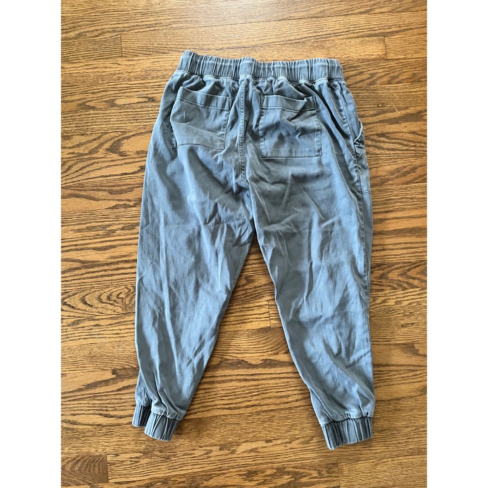 Side Stitch Los Angeles Grey Blue Drawstring Jogger Pants Petite Small PS - Picture 3 of 7